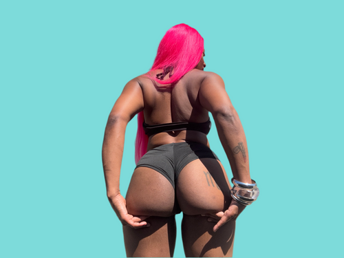 Black twerk shorts