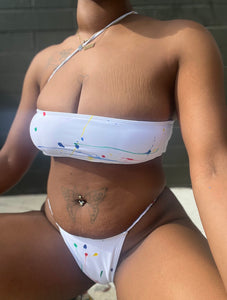 Painted on bikini strap